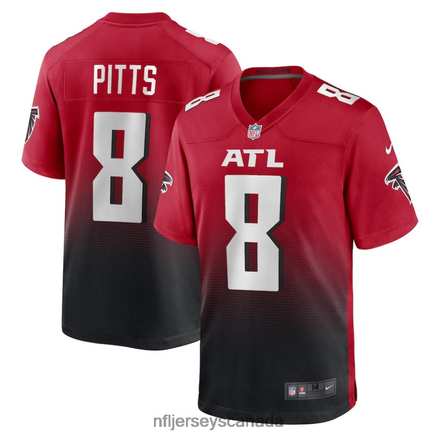 Men Atlanta Falcons Kyle Pitts Nike Red Alternate Game Jersey Clothing NFL TBXFR61967