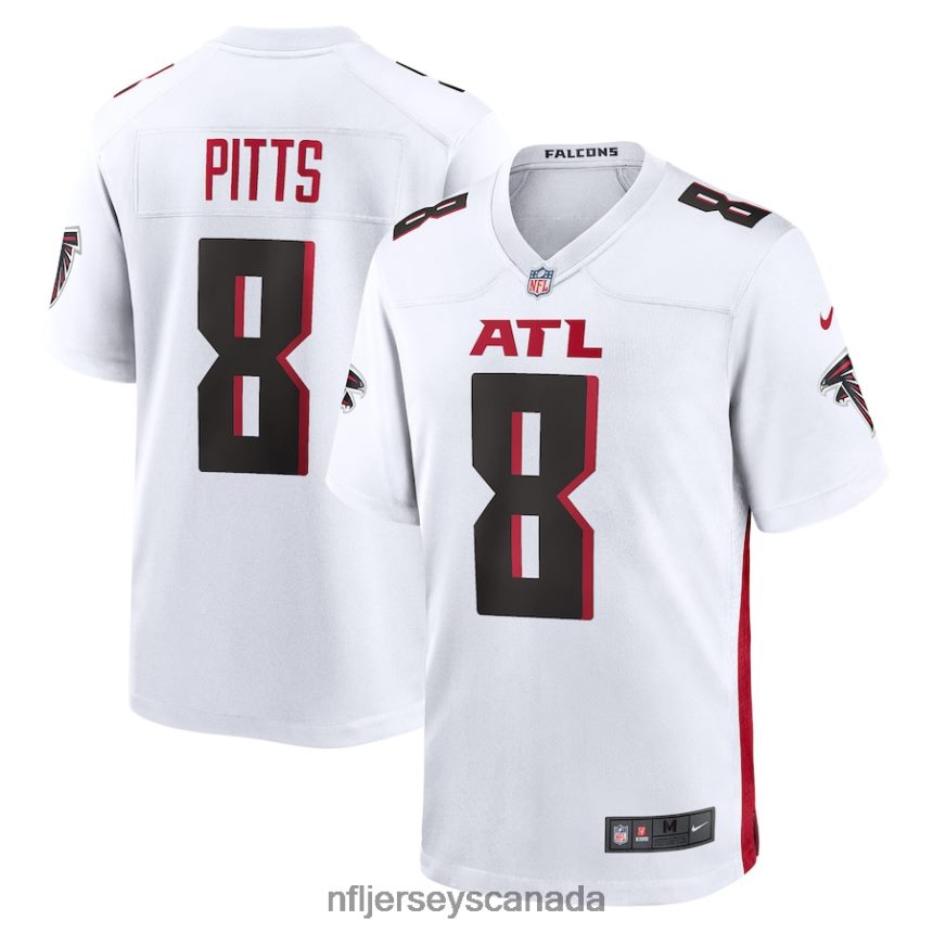 Men Atlanta Falcons Kyle Pitts Nike White Game Player Jersey Clothing NFL TBXFR61294