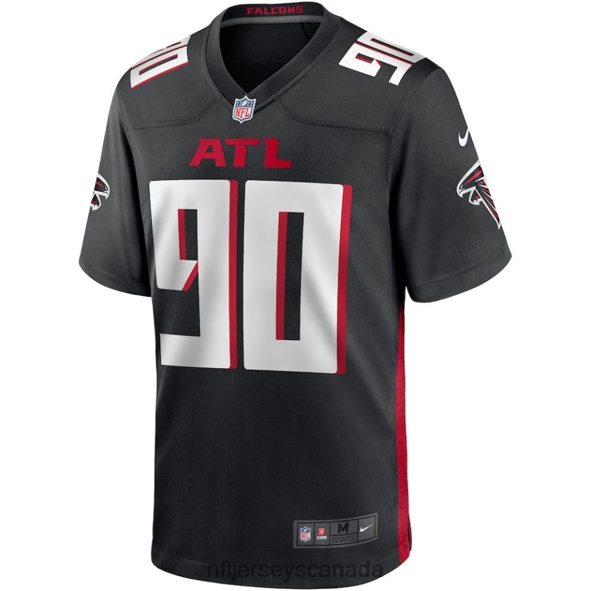 Men Atlanta Falcons Marlon Davidson Nike Black Player Game Jersey Clothing NFL TBXFR66609