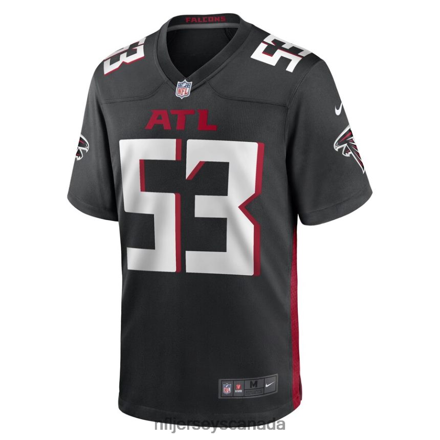 Men Atlanta Falcons Nick Kwiatkoski Nike Black Game Player Jersey Clothing NFL TBXFR66384
