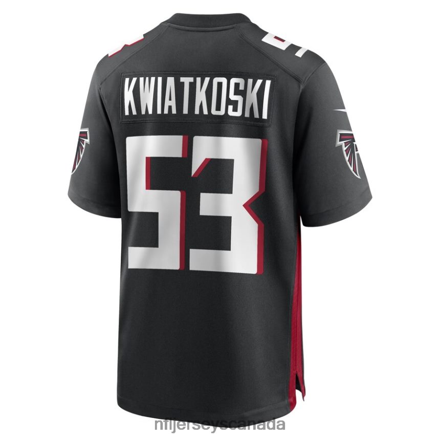 Men Atlanta Falcons Nick Kwiatkoski Nike Black Game Player Jersey Clothing NFL TBXFR66384
