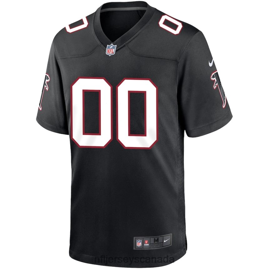 Men Atlanta Falcons Nike Black Throwback Custom Game Jersey Clothing NFL TBXFR6471