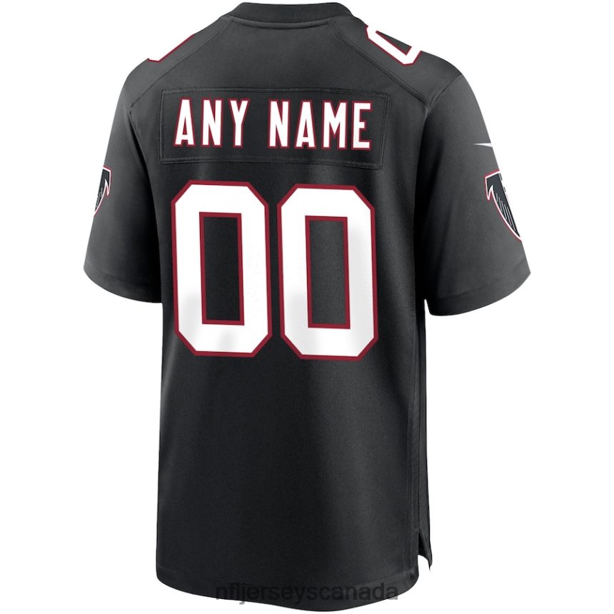 Men Atlanta Falcons Nike Black Throwback Custom Game Jersey Clothing NFL TBXFR6471
