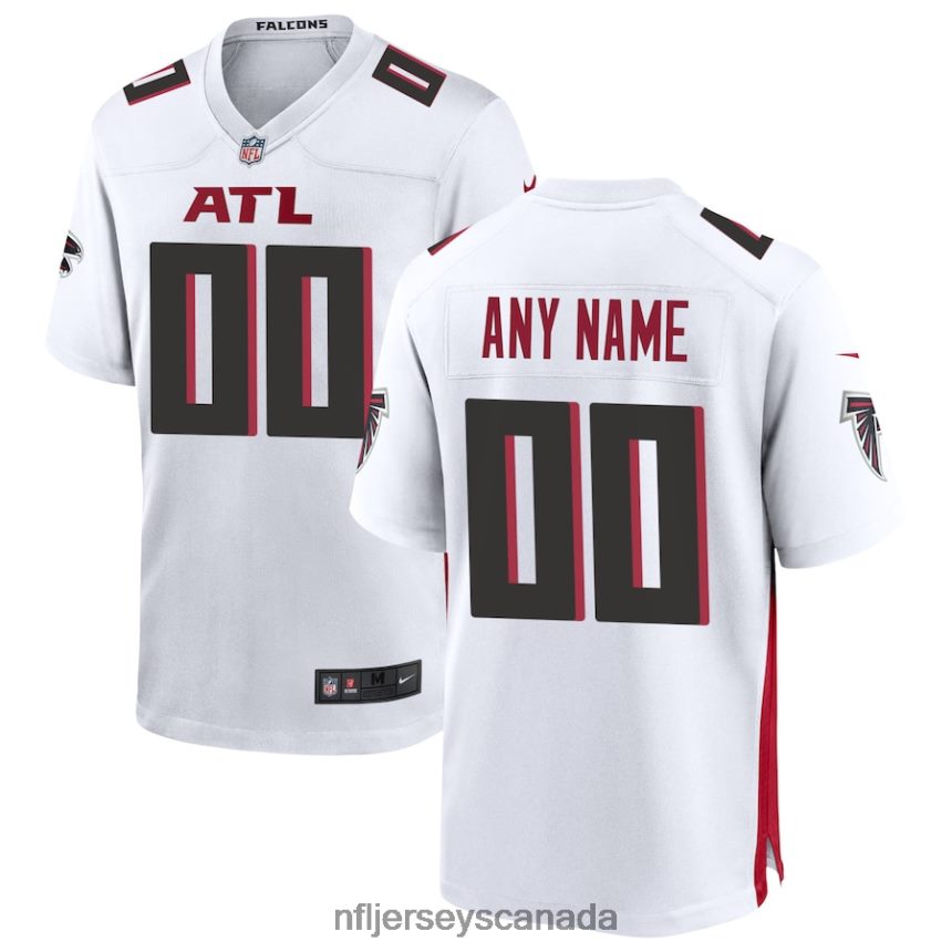 Men Atlanta Falcons Nike White Custom Game Jersey Clothing NFL TBXFR6685