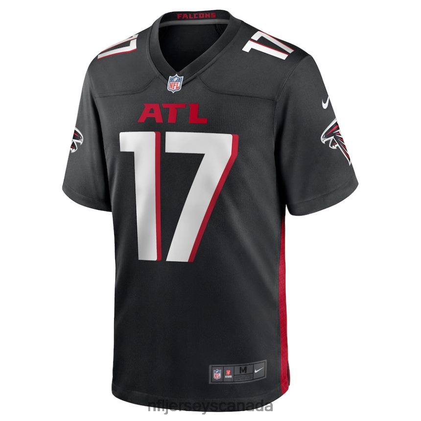 Men Atlanta Falcons Olamide Zaccheaus Nike Black Game Jersey Clothing NFL TBXFR64519