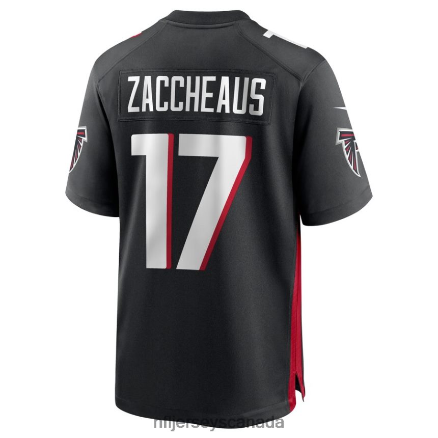 Men Atlanta Falcons Olamide Zaccheaus Nike Black Game Jersey Clothing NFL TBXFR64519