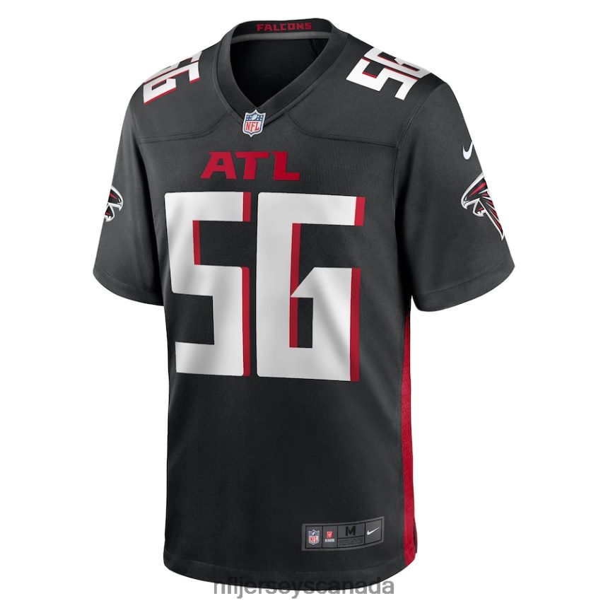 Men Atlanta Falcons Quinton Bell Nike Black Game Jersey Clothing NFL TBXFR64494