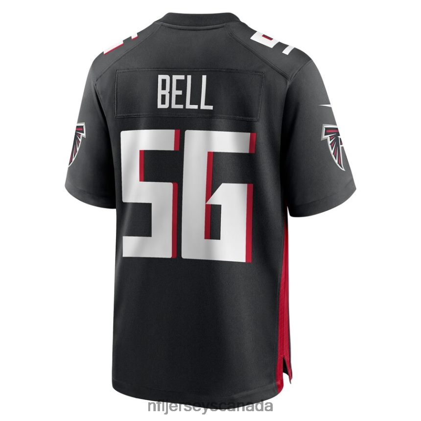 Men Atlanta Falcons Quinton Bell Nike Black Game Jersey Clothing NFL TBXFR64494