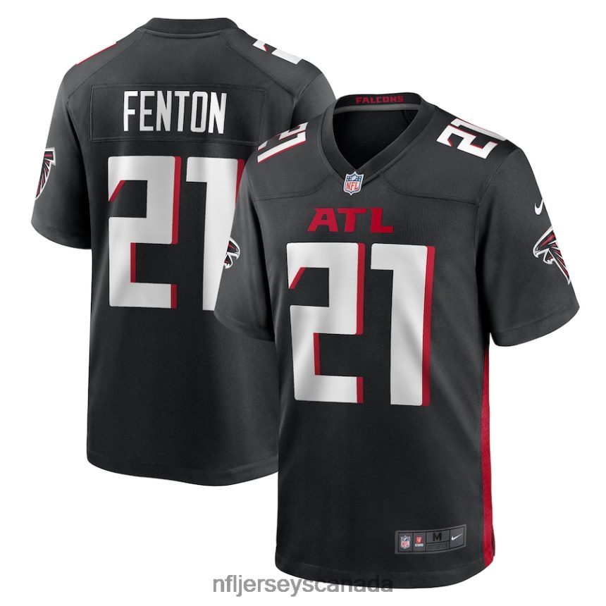 Men Atlanta Falcons Rashad Fenton Nike Black Game Player Jersey Clothing NFL TBXFR64496