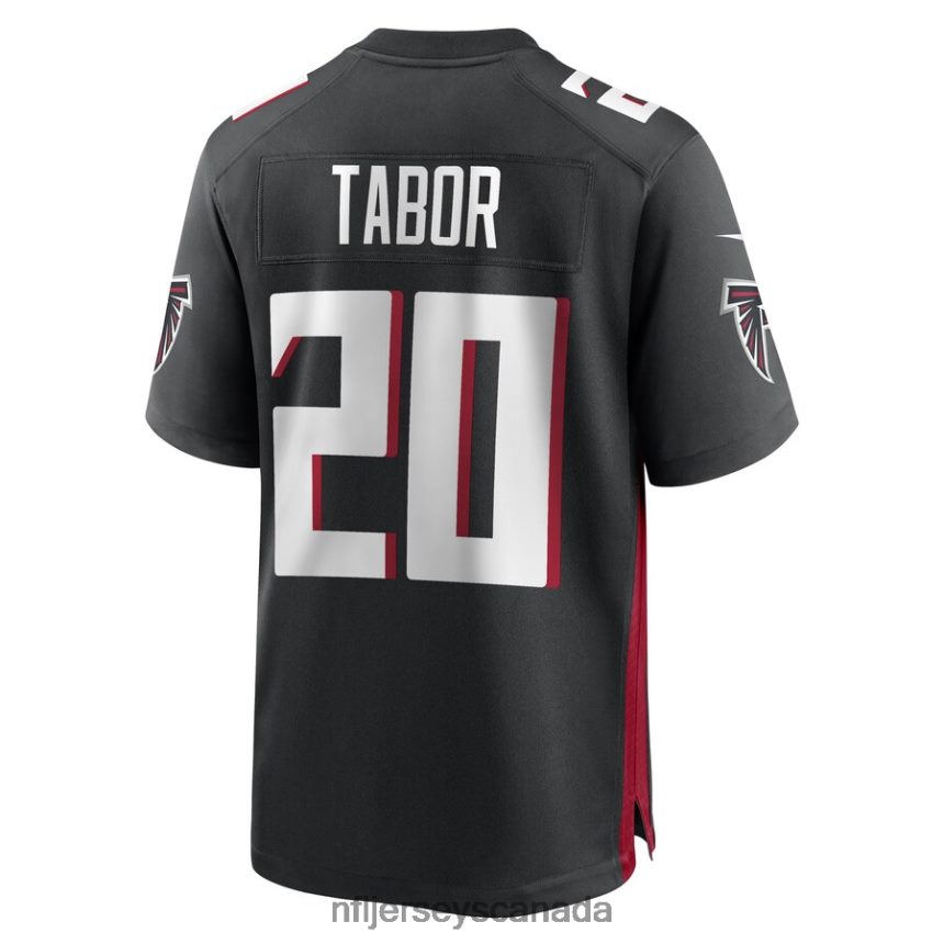 Men Atlanta Falcons Teez Tabor Nike Black Game Player Jersey Clothing NFL TBXFR65731