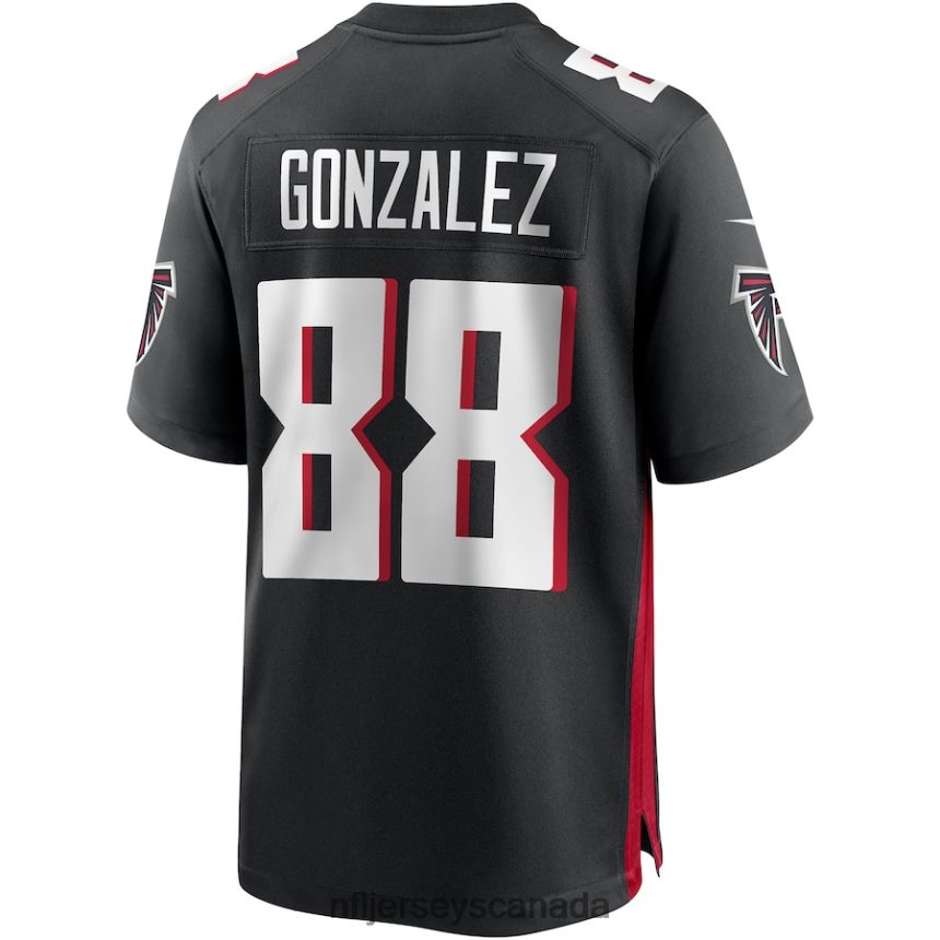 Men Atlanta Falcons Tony Gonzalez Nike Black Game Retired Player Jersey Clothing NFL TBXFR62373