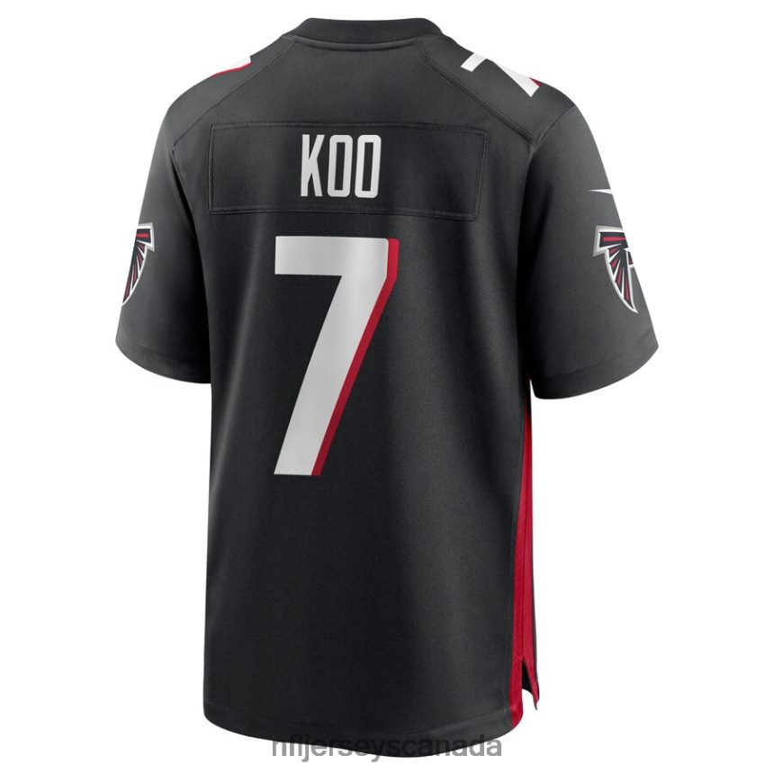 Men Atlanta Falcons Younghoe Koo Nike Black Game Jersey Clothing NFL TBXFR6929