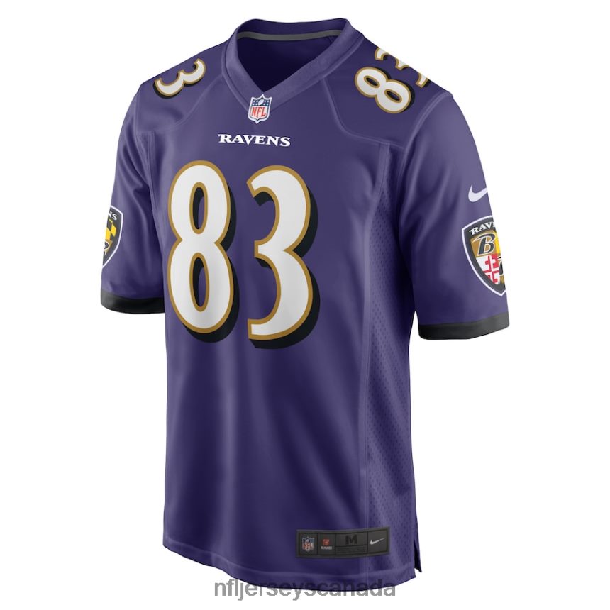 Men Baltimore Ravens Andy Isabella Nike Purple Home Game Player Jersey Clothing NFL TBXFR66791