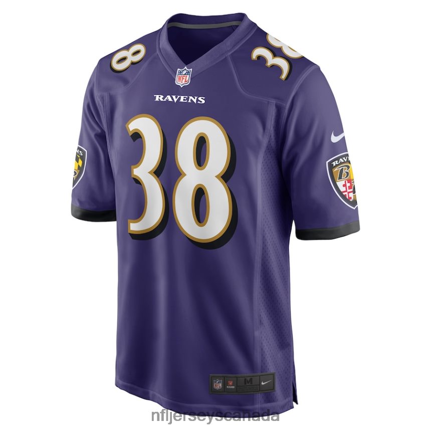 Men Baltimore Ravens Ben Mason Nike Purple Game Jersey Clothing NFL TBXFR65797