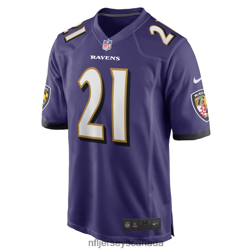Men Baltimore Ravens Brandon Stephens Nike Purple Game Jersey Clothing NFL TBXFR64295