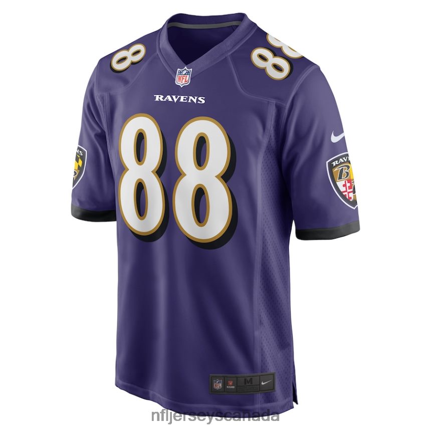 Men Baltimore Ravens Charlie Kolar Nike Purple Player Game Jersey Clothing NFL TBXFR64171