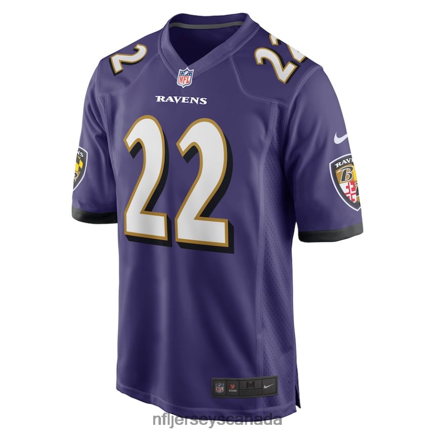 Men Baltimore Ravens Damarion Williams Nike Purple Player Game Jersey Clothing NFL TBXFR64169