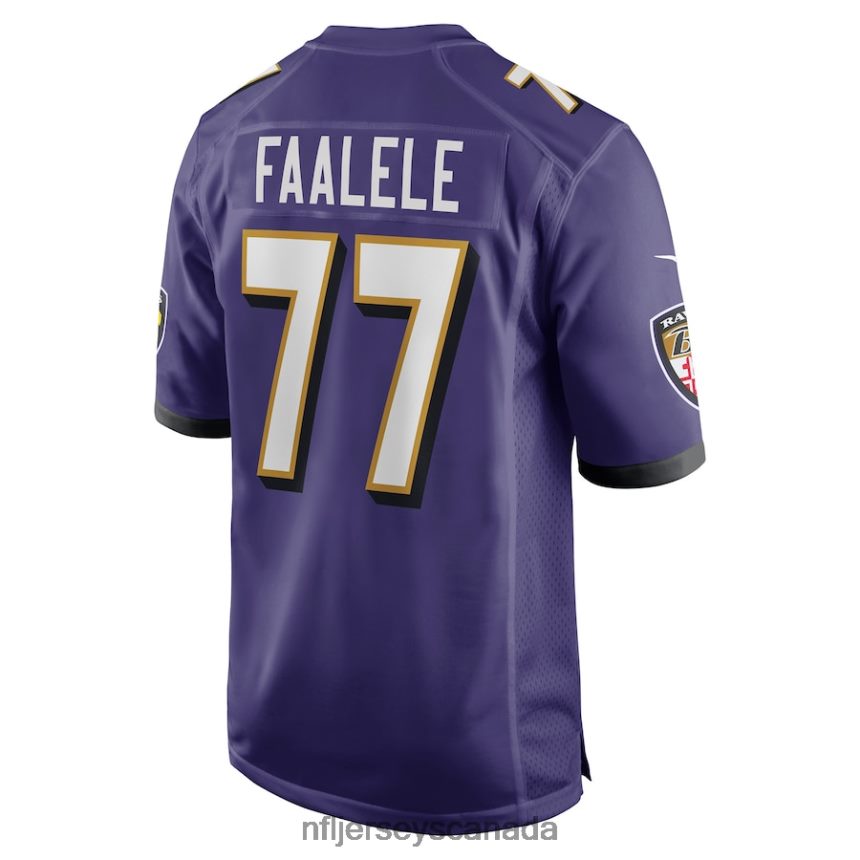 Men Baltimore Ravens Daniel Faalele Nike Purple Player Game Jersey Clothing NFL TBXFR64298