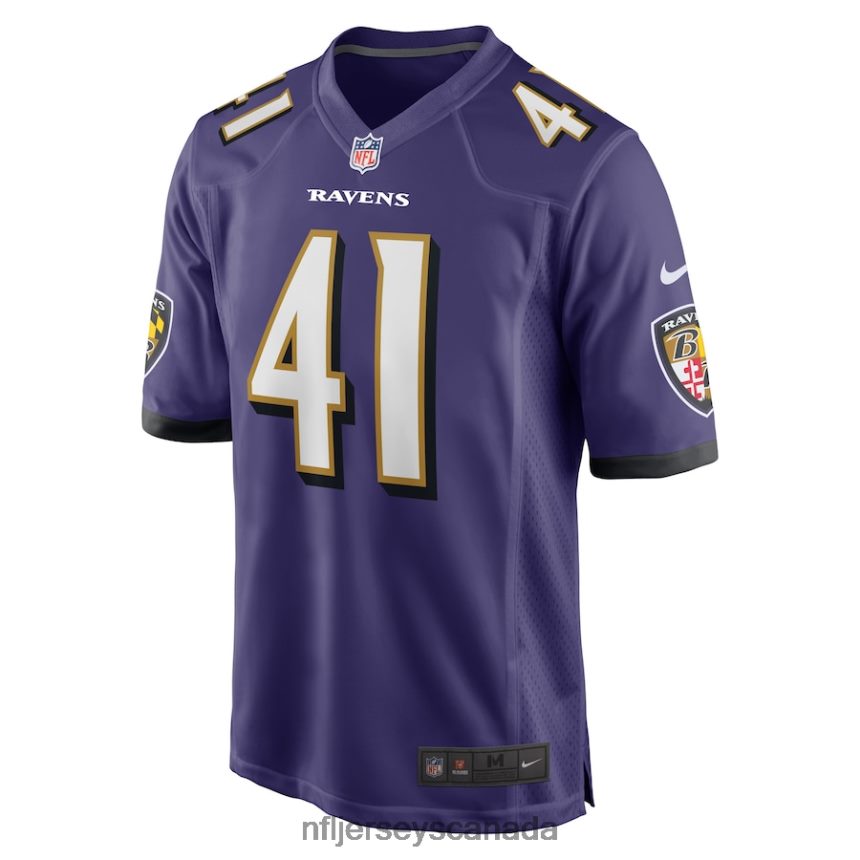Men Baltimore Ravens Daryl Worley Nike Purple Game Player Jersey Clothing NFL TBXFR64407