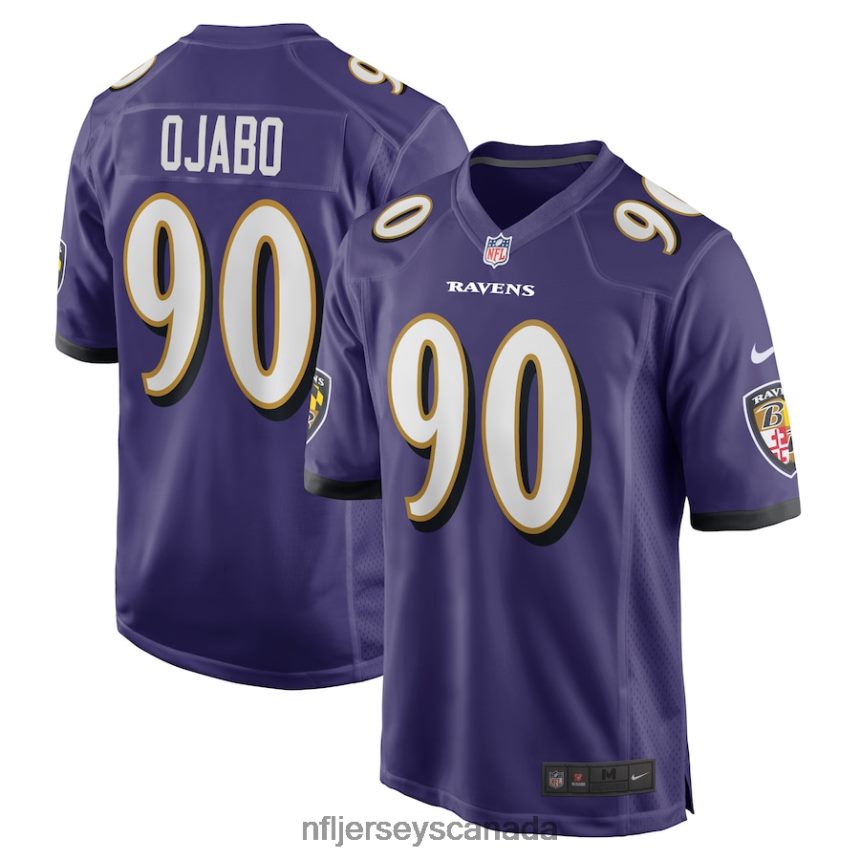 Men Baltimore Ravens David Ojabo Nike Purple Player Game Jersey Clothing NFL TBXFR62369