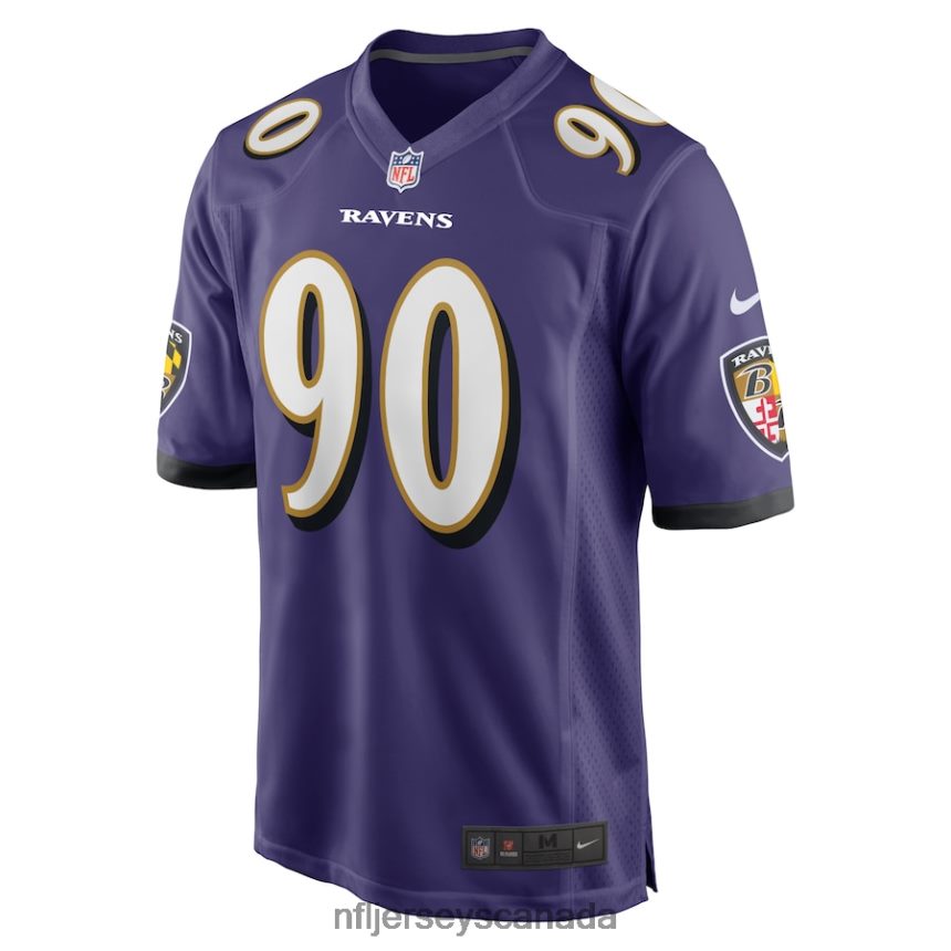 Men Baltimore Ravens David Ojabo Nike Purple Player Game Jersey Clothing NFL TBXFR62369