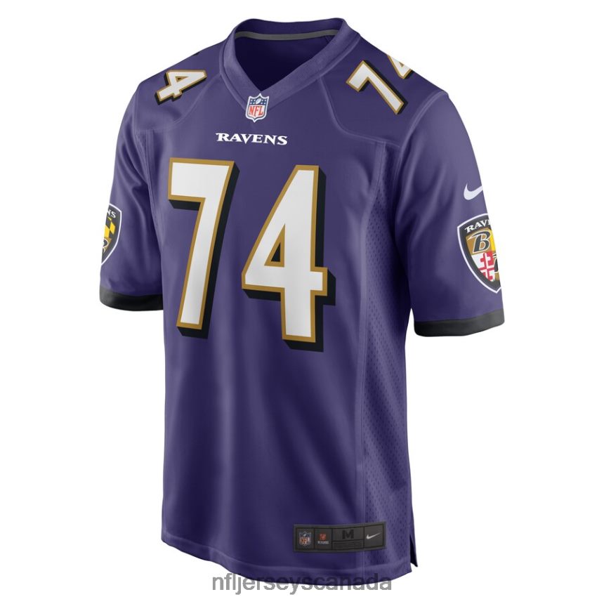 Men Baltimore Ravens David Sharpe Nike Purple Game Player Jersey Clothing NFL TBXFR66070