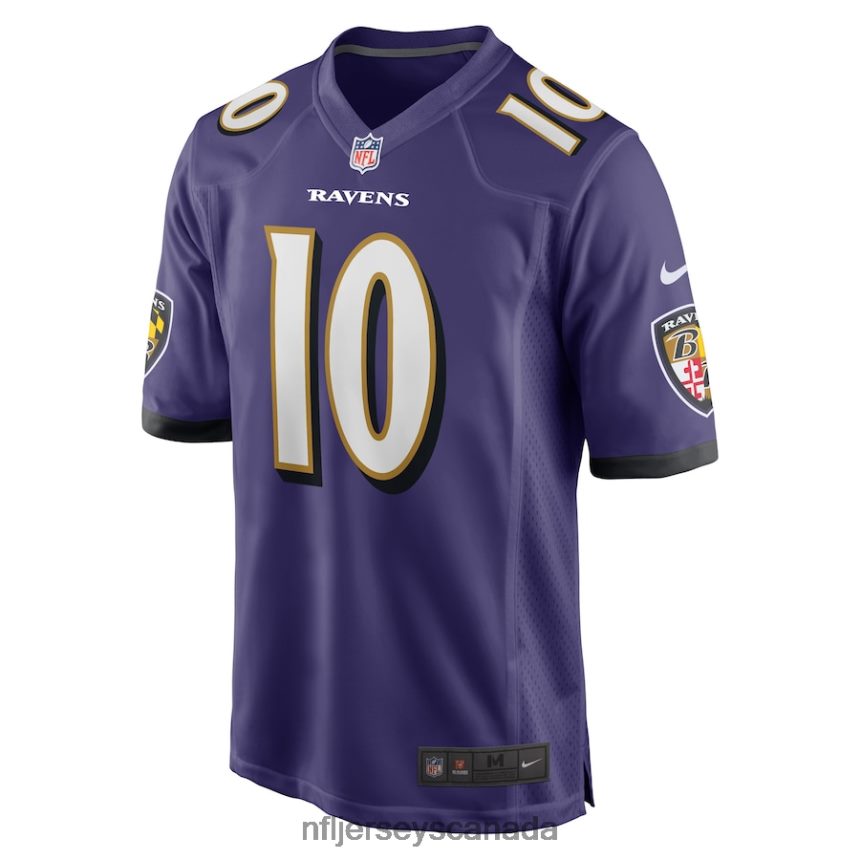 Men Baltimore Ravens Demarcus Robinson Nike Purple Game Player Jersey Clothing NFL TBXFR64329