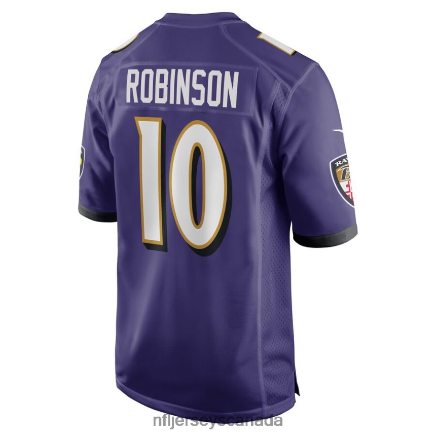Men Baltimore Ravens Demarcus Robinson Nike Purple Game Player Jersey Clothing NFL TBXFR64329