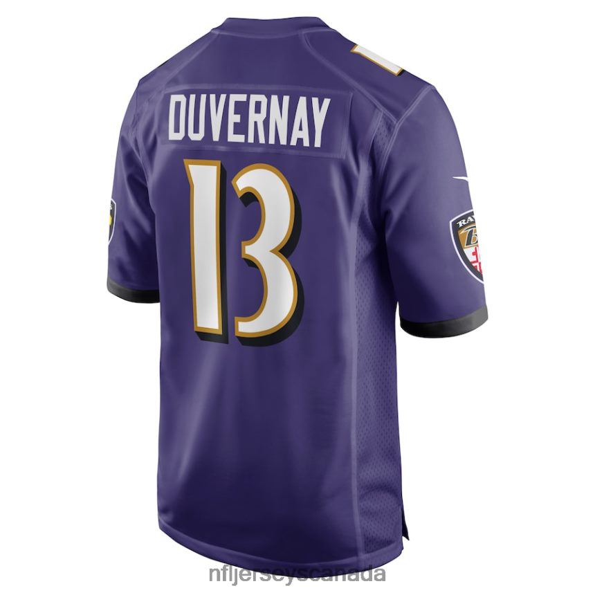 Men Baltimore Ravens Devin Duvernay Nike Purple Game Jersey Clothing NFL TBXFR64338