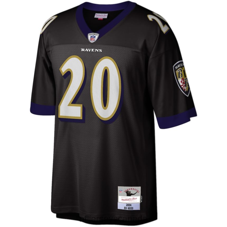 Men Baltimore Ravens Ed Reed Mitchell  Ness Black Legacy Replica Jersey Clothing NFL TBXFR62644
