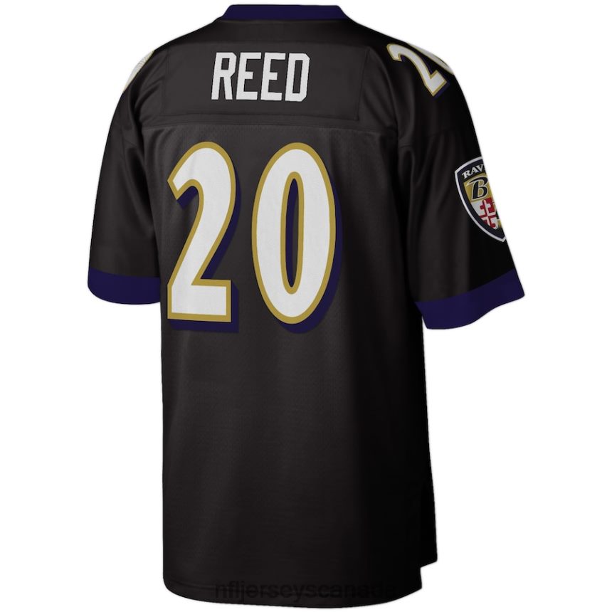 Men Baltimore Ravens Ed Reed Mitchell  Ness Black Legacy Replica Jersey Clothing NFL TBXFR62644