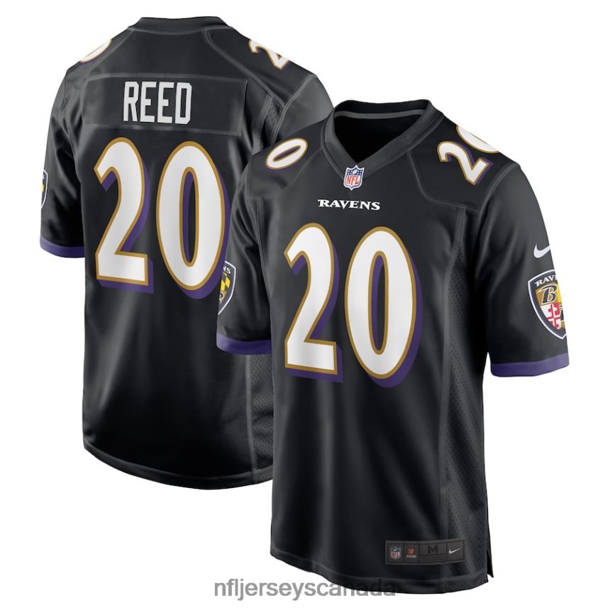 Men Baltimore Ravens Ed Reed Nike Black Retired Player Jersey Clothing NFL TBXFR6523