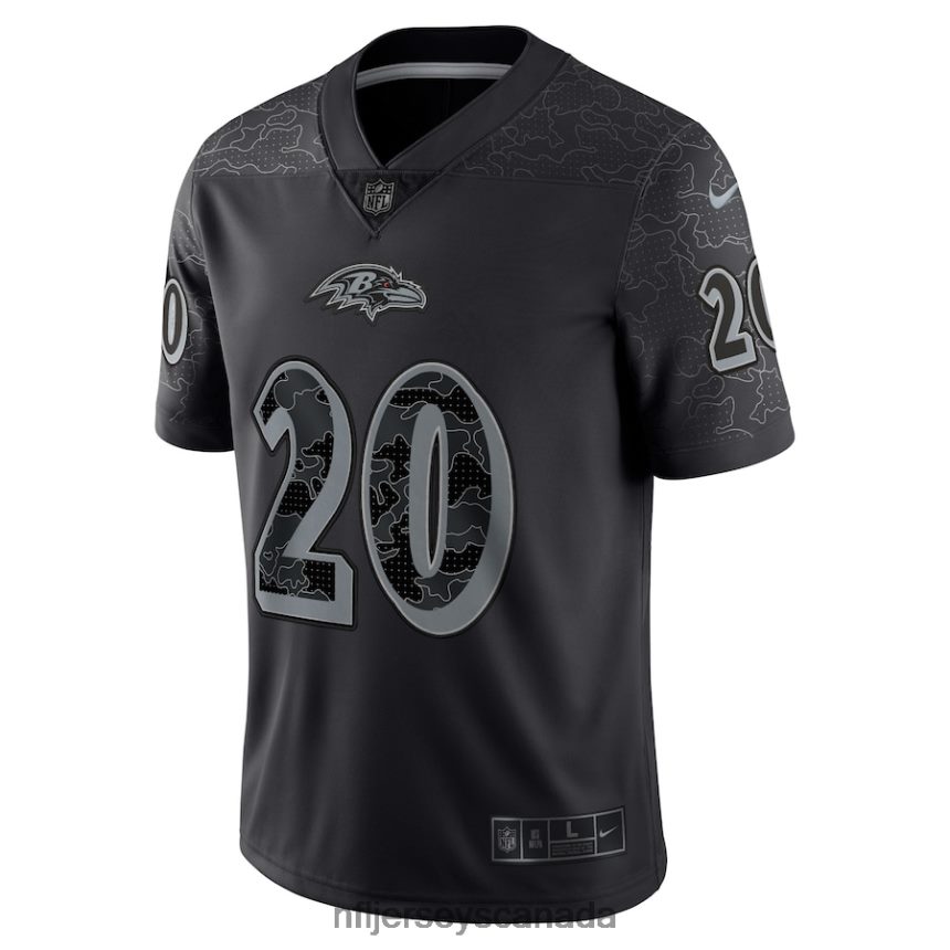 Men Baltimore Ravens Ed Reed Nike Black Retired Player RFLCTV Limited Jersey Clothing NFL TBXFR62055