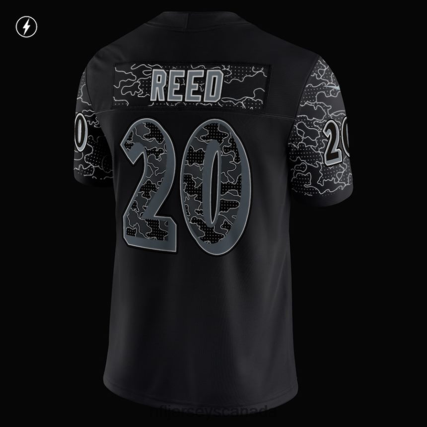 Men Baltimore Ravens Ed Reed Nike Black Retired Player RFLCTV Limited Jersey Clothing NFL TBXFR62055