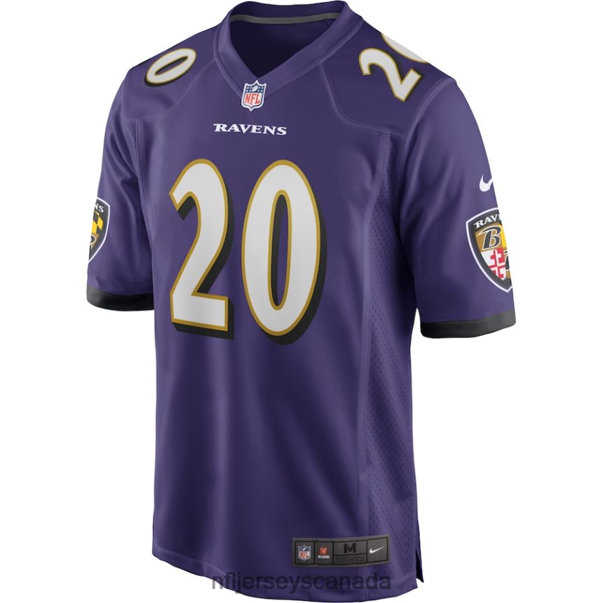 Men Baltimore Ravens Ed Reed Nike Purple Game Retired Player Jersey Clothing NFL TBXFR62951
