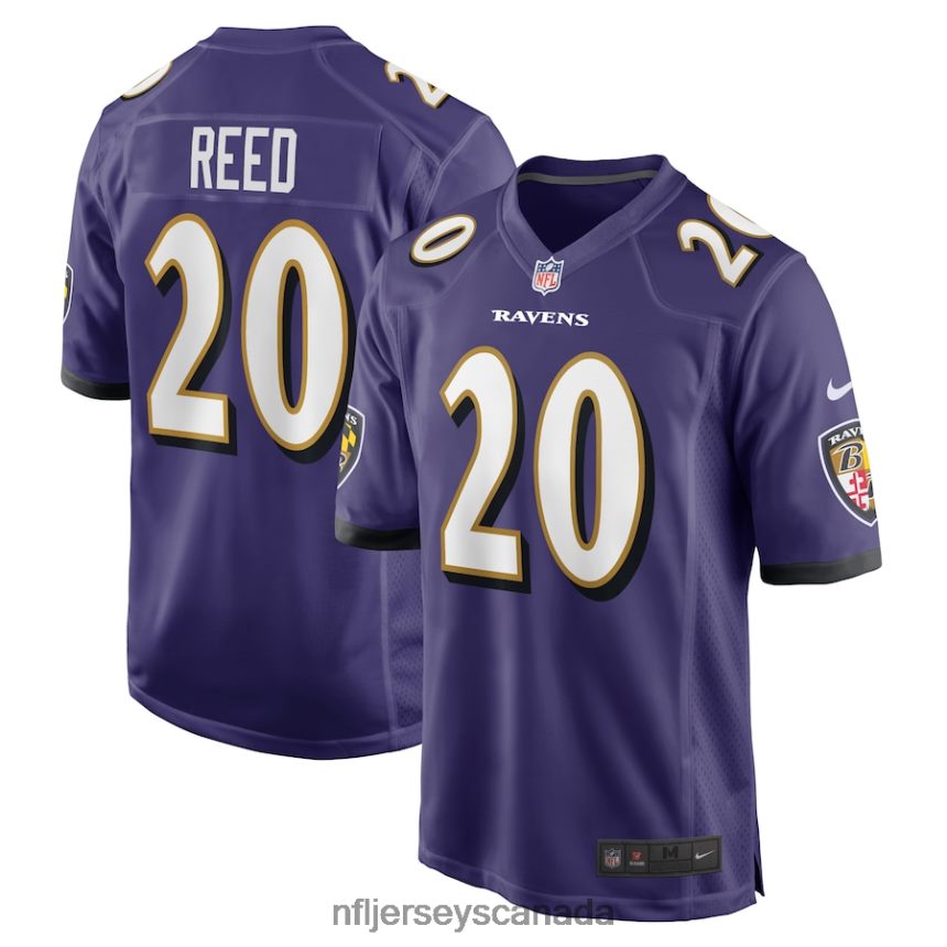 Men Baltimore Ravens Ed Reed Nike Purple Retired Player Game Jersey Clothing NFL TBXFR61311