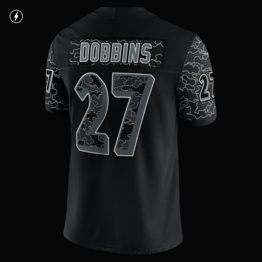 Men Baltimore Ravens JK Dobbins Nike Black RFLCTV Limited Jersey Clothing NFL TBXFR63023