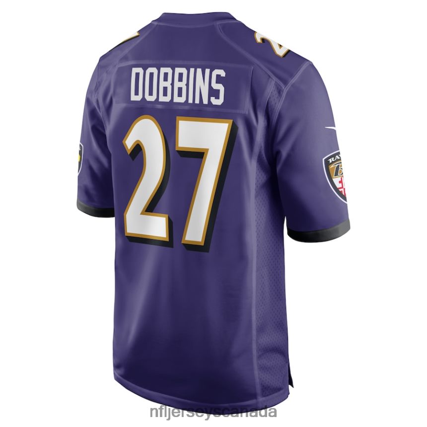 Men Baltimore Ravens JK Dobbins Nike Purple Game Team Jersey Clothing NFL TBXFR64033
