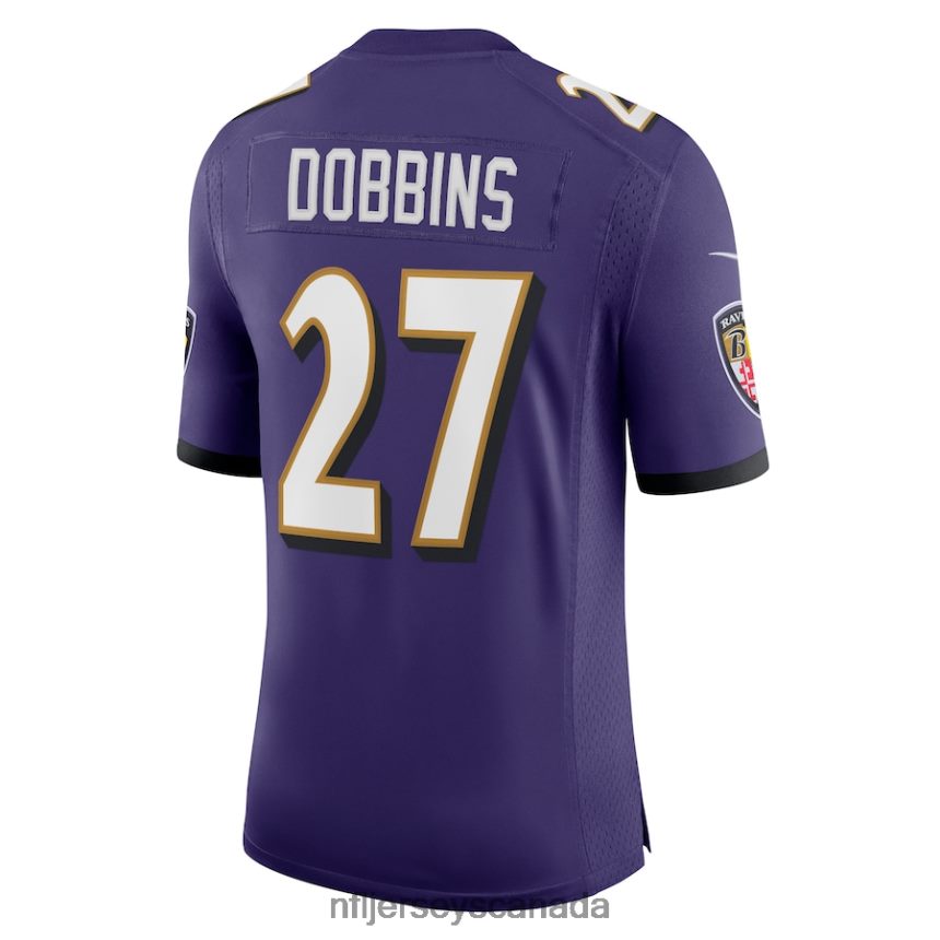 Men Baltimore Ravens JK Dobbins Nike Purple Vapor Limited Jersey Clothing NFL TBXFR63061