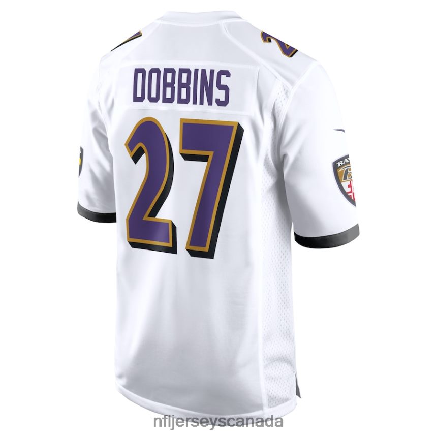 Men Baltimore Ravens JK Dobbins Nike White Game Jersey Clothing NFL TBXFR61767