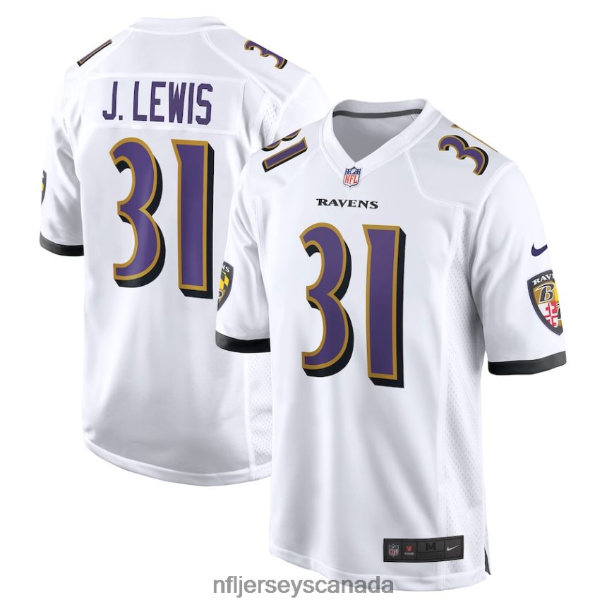 Men Baltimore Ravens Jamal Lewis Nike White Retired Player Game Jersey Clothing NFL TBXFR63817