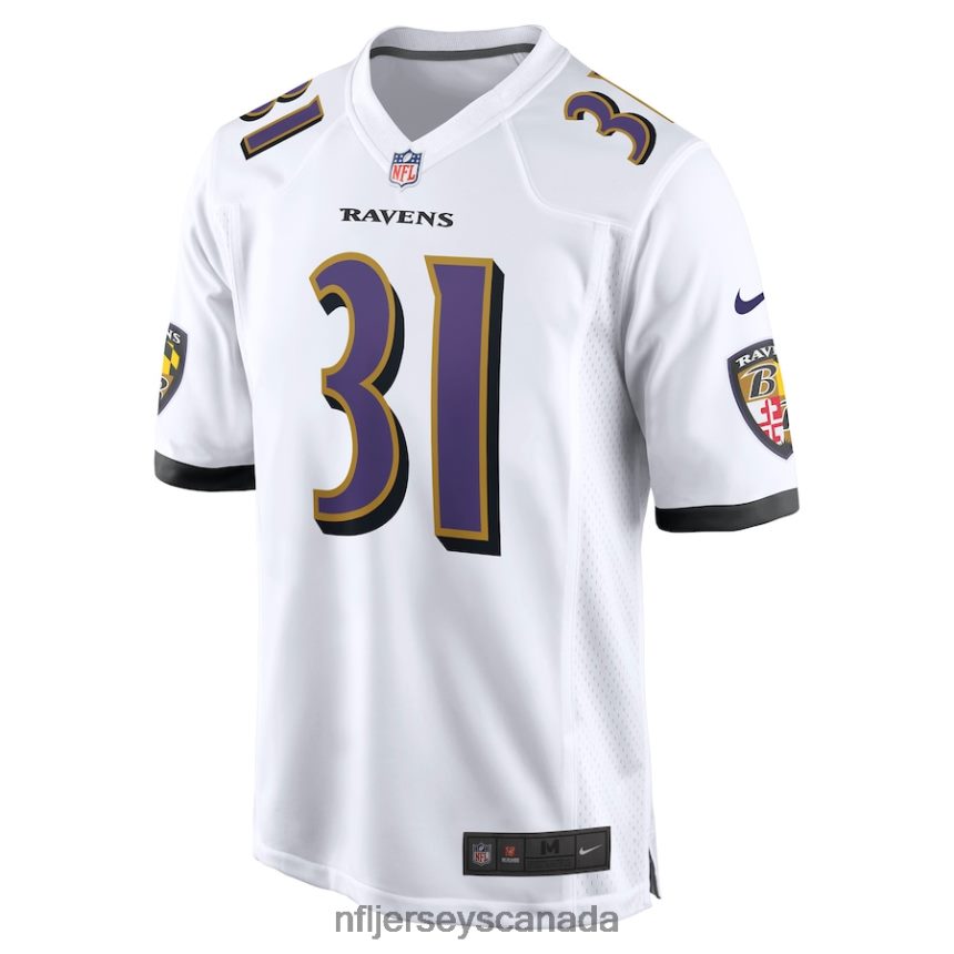 Men Baltimore Ravens Jamal Lewis Nike White Retired Player Game Jersey Clothing NFL TBXFR63817