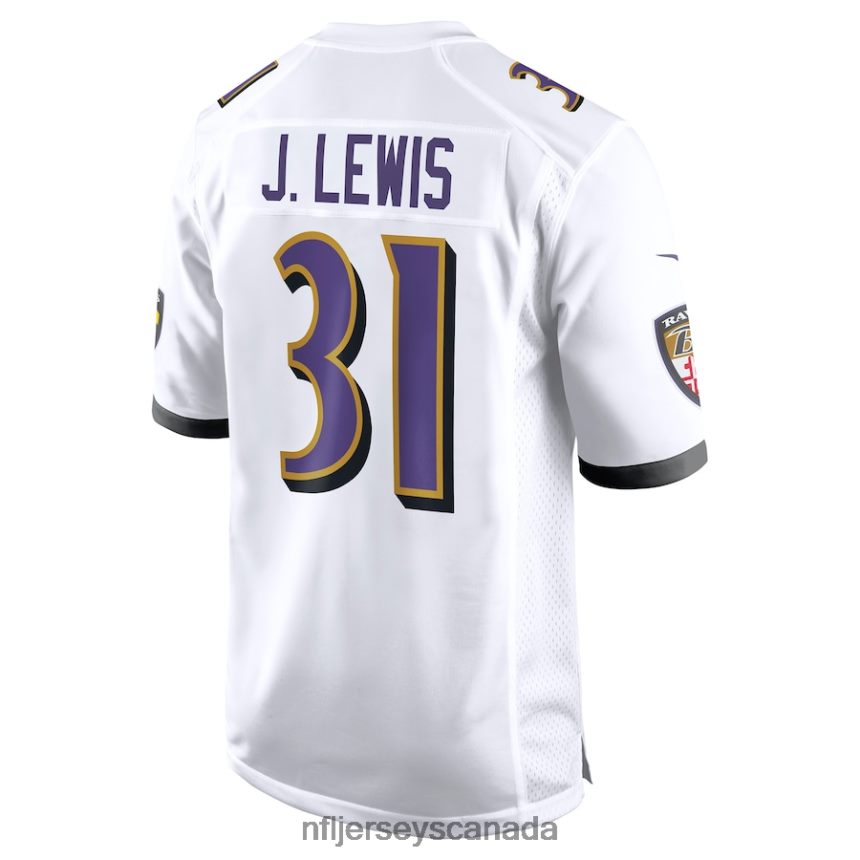 Men Baltimore Ravens Jamal Lewis Nike White Retired Player Game Jersey Clothing NFL TBXFR63817