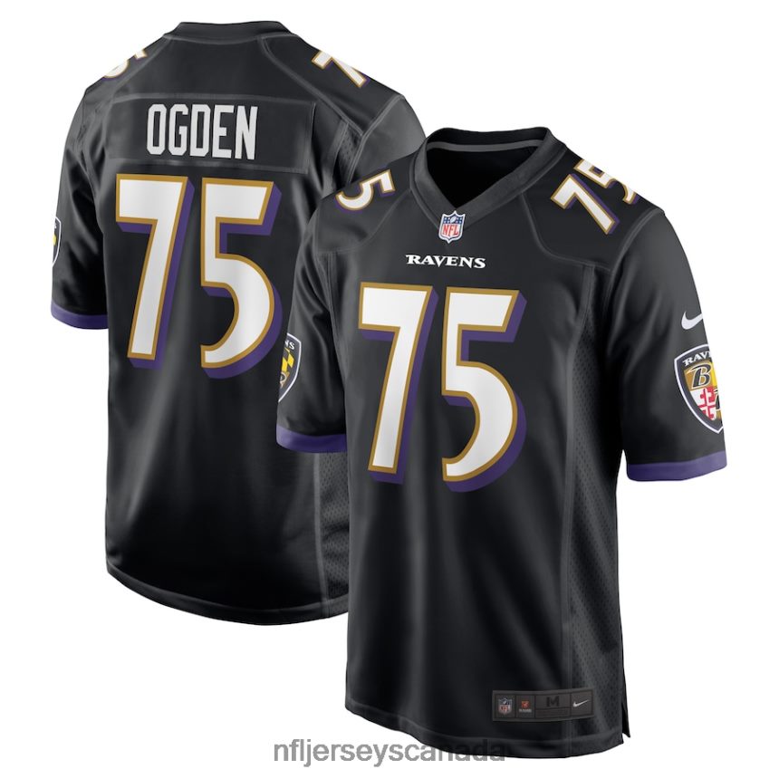 Men Baltimore Ravens Jonathan Ogden Nike Black Retired Player Jersey Clothing NFL TBXFR66352