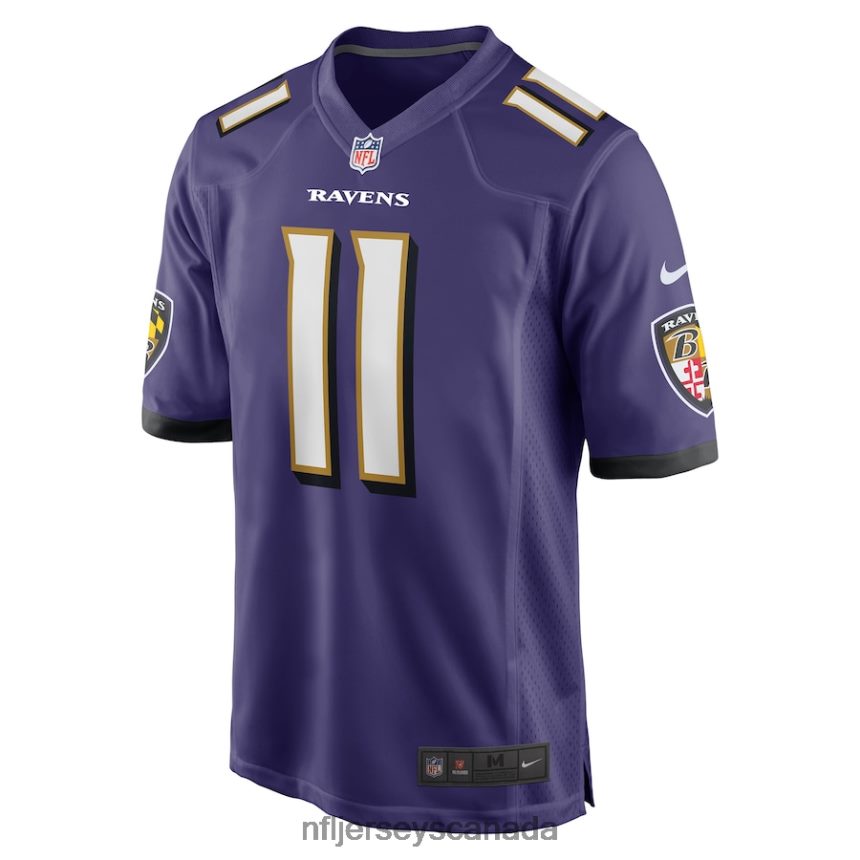 Men Baltimore Ravens Jordan Stout Nike Purple Player Game Jersey Clothing NFL TBXFR63259