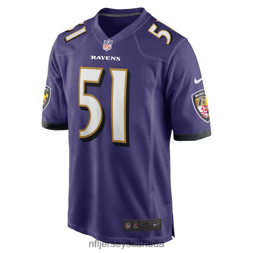 Men Baltimore Ravens Josh Ross Nike Purple Game Player Jersey Clothing NFL TBXFR66122