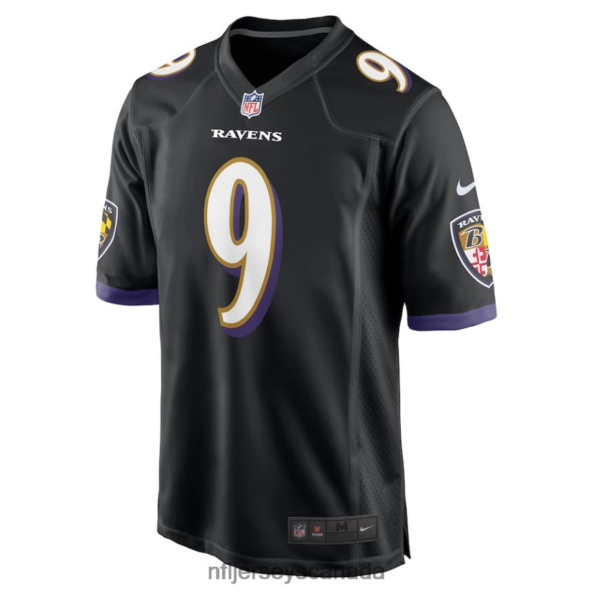 Men Baltimore Ravens Justin Tucker Nike Black Player Game Jersey Clothing NFL TBXFR6525