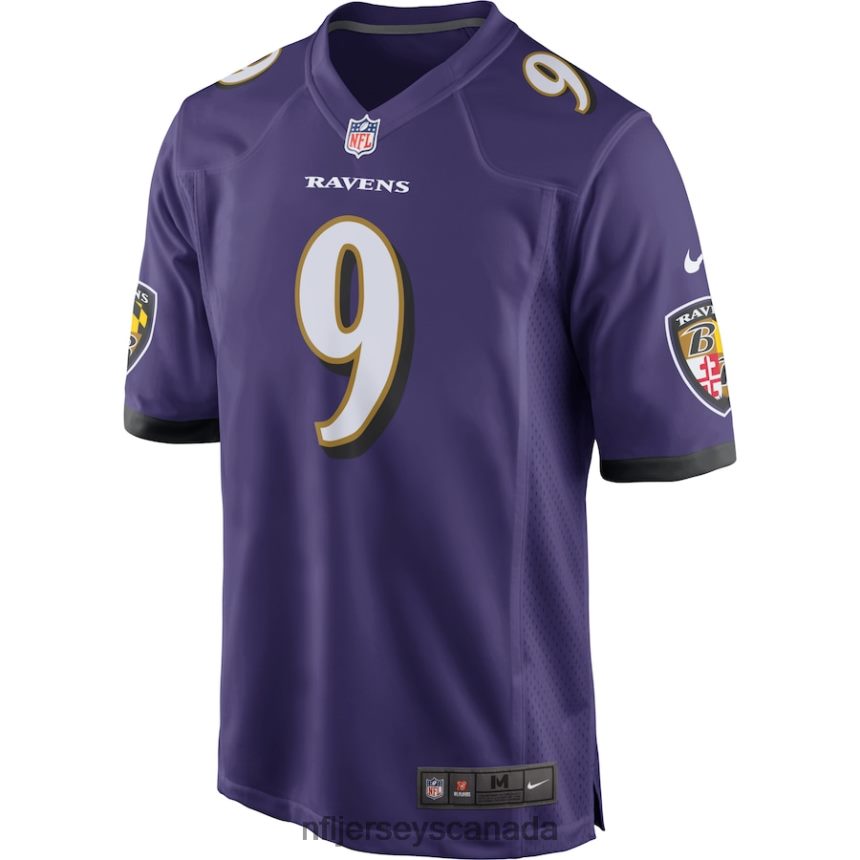 Men Baltimore Ravens Justin Tucker Nike Purple Game Jersey Clothing NFL TBXFR6341
