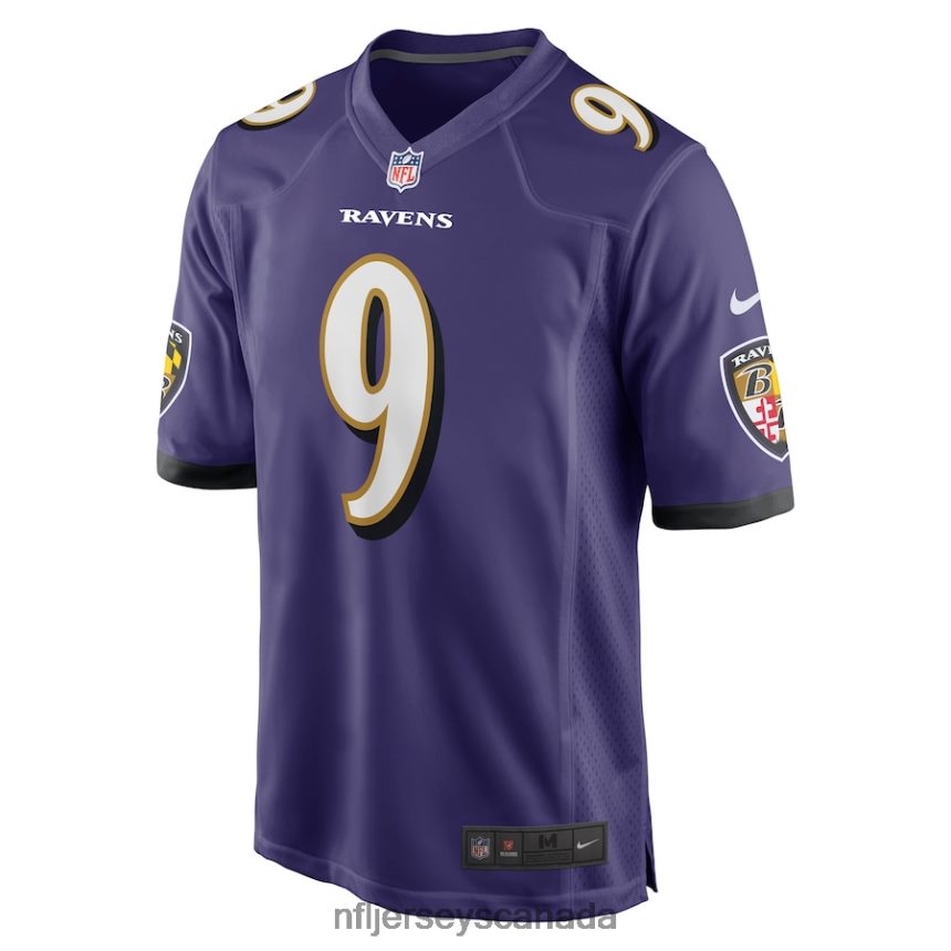 Men Baltimore Ravens Justin Tucker Nike Purple Game Player Jersey Clothing NFL TBXFR62911