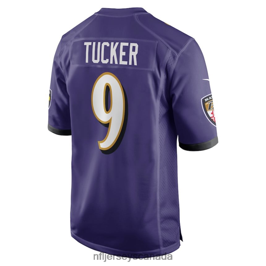 Men Baltimore Ravens Justin Tucker Nike Purple Game Player Jersey Clothing NFL TBXFR62911